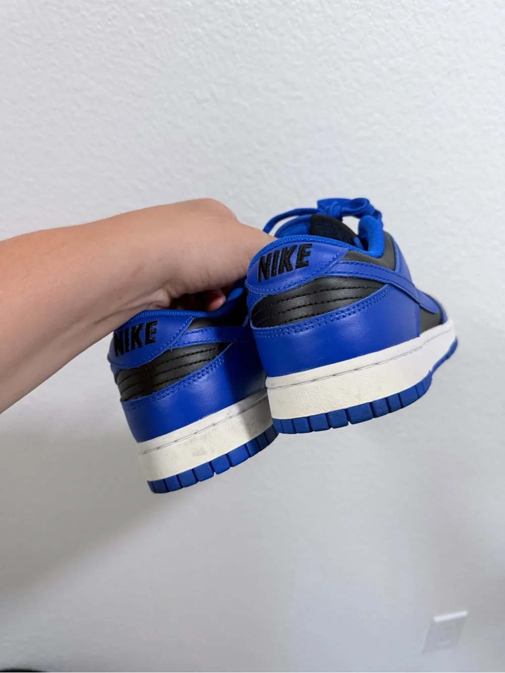 Nike dunk low blue and black